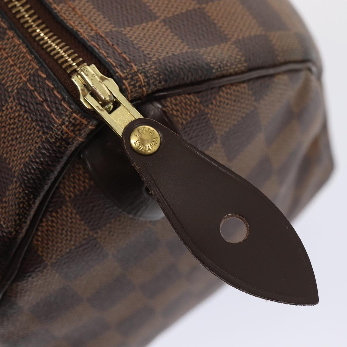 LOUIS VUITTON Damier Ebene Speedy 30 Hand Bag N41364 LV 87973