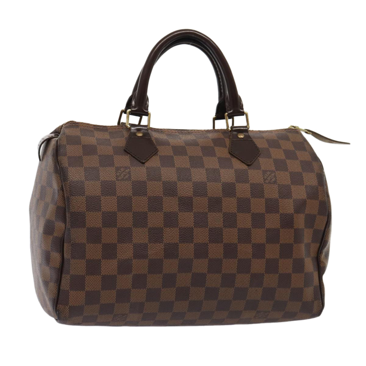 LOUIS VUITTON Damier Ebene Speedy 30 Hand Bag N41364 LV 87973