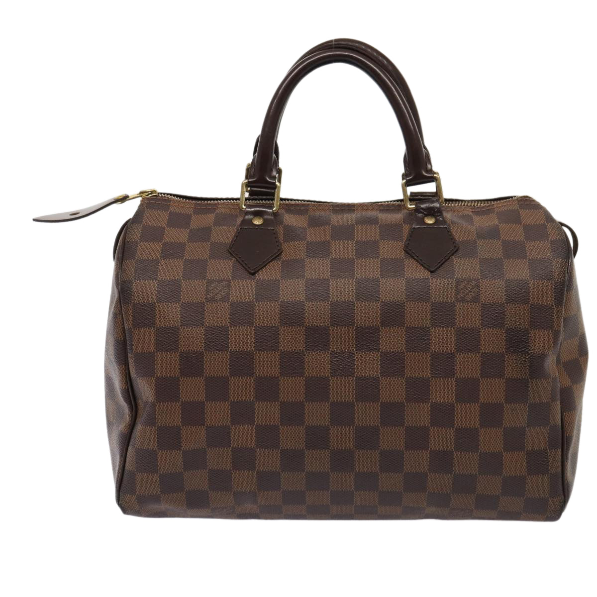 LOUIS VUITTON Damier Ebene Speedy 30 Hand Bag N41364 LV 87973