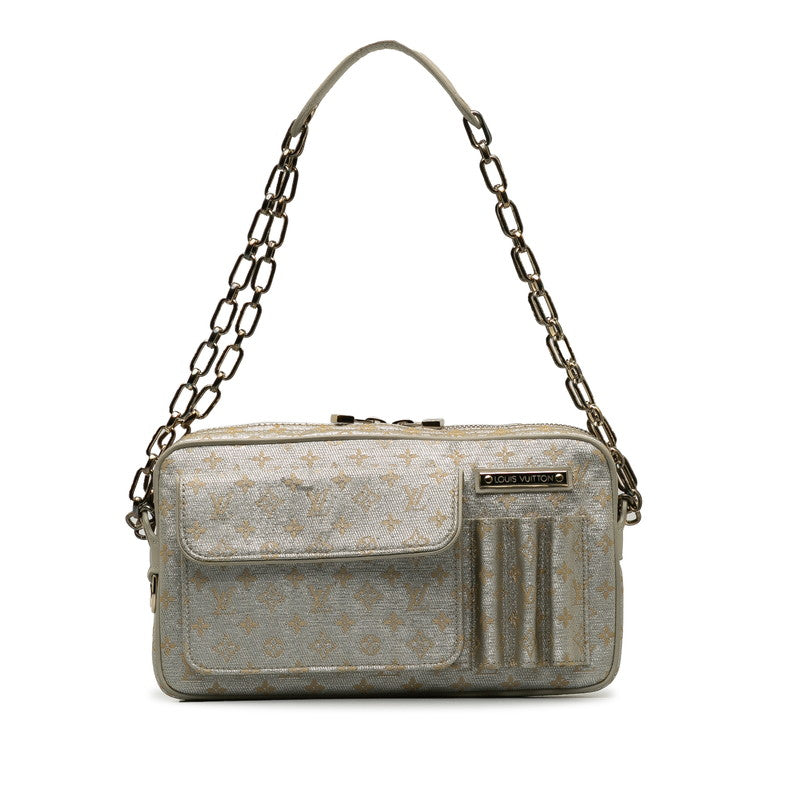 Louis Vuitton Monogram Chain Mackenna Chain Mini Shoulder Bag M92362 White G Canvas Leather  Louis Vuitton
