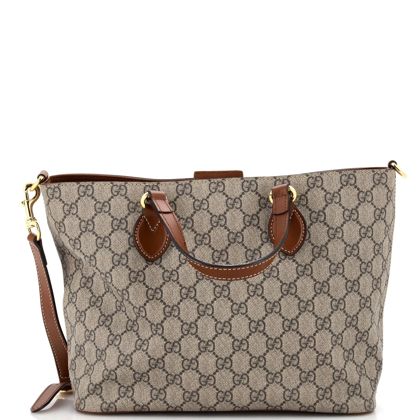 Luxury Gucci Trending 2025 Convertible Soft Tote GG Coated Canvas Small