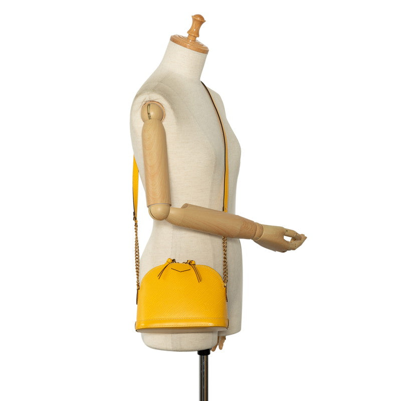 Louis Vuitton Epi Alma Mini Chain Shoulder Bag M53119 Citron Yellow Leather  Louis Vuitton