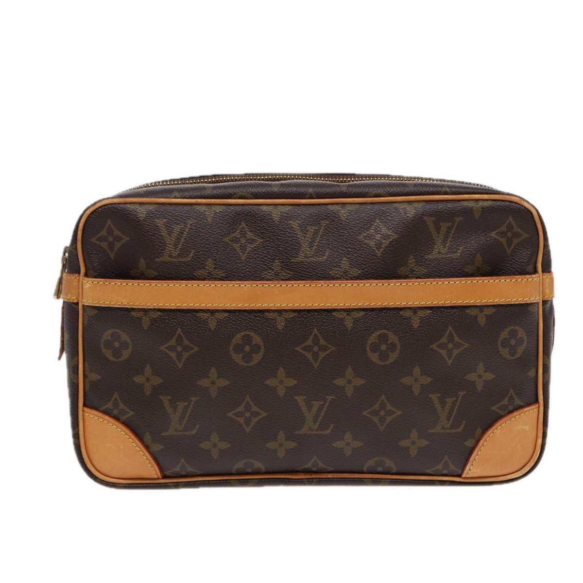 LOUIS VUITTON Monogram Compiegne 28 Clutch Bag M51845 LV 88000