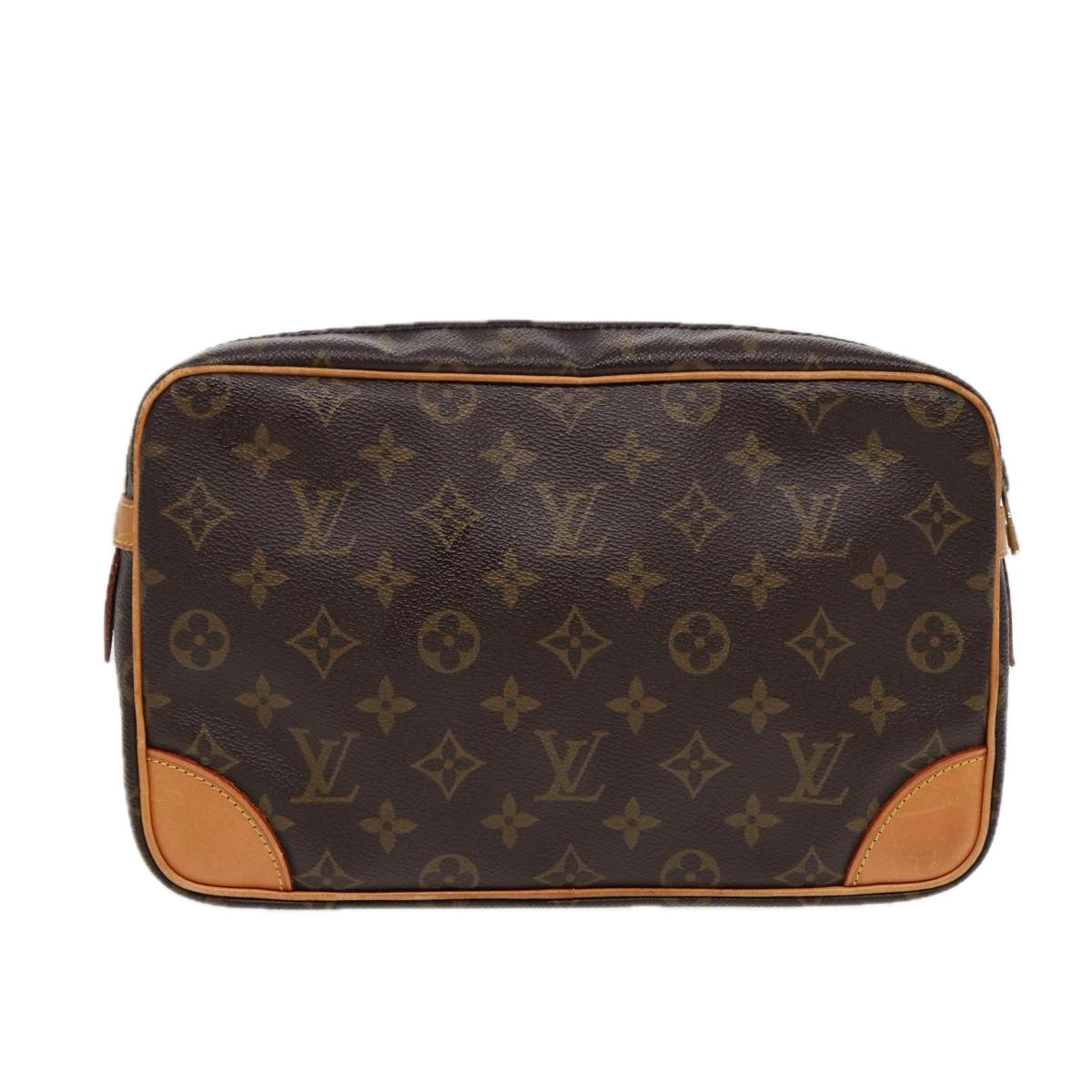 LOUIS VUITTON Monogram Compiegne 28 Clutch Bag M51845 LV 88000