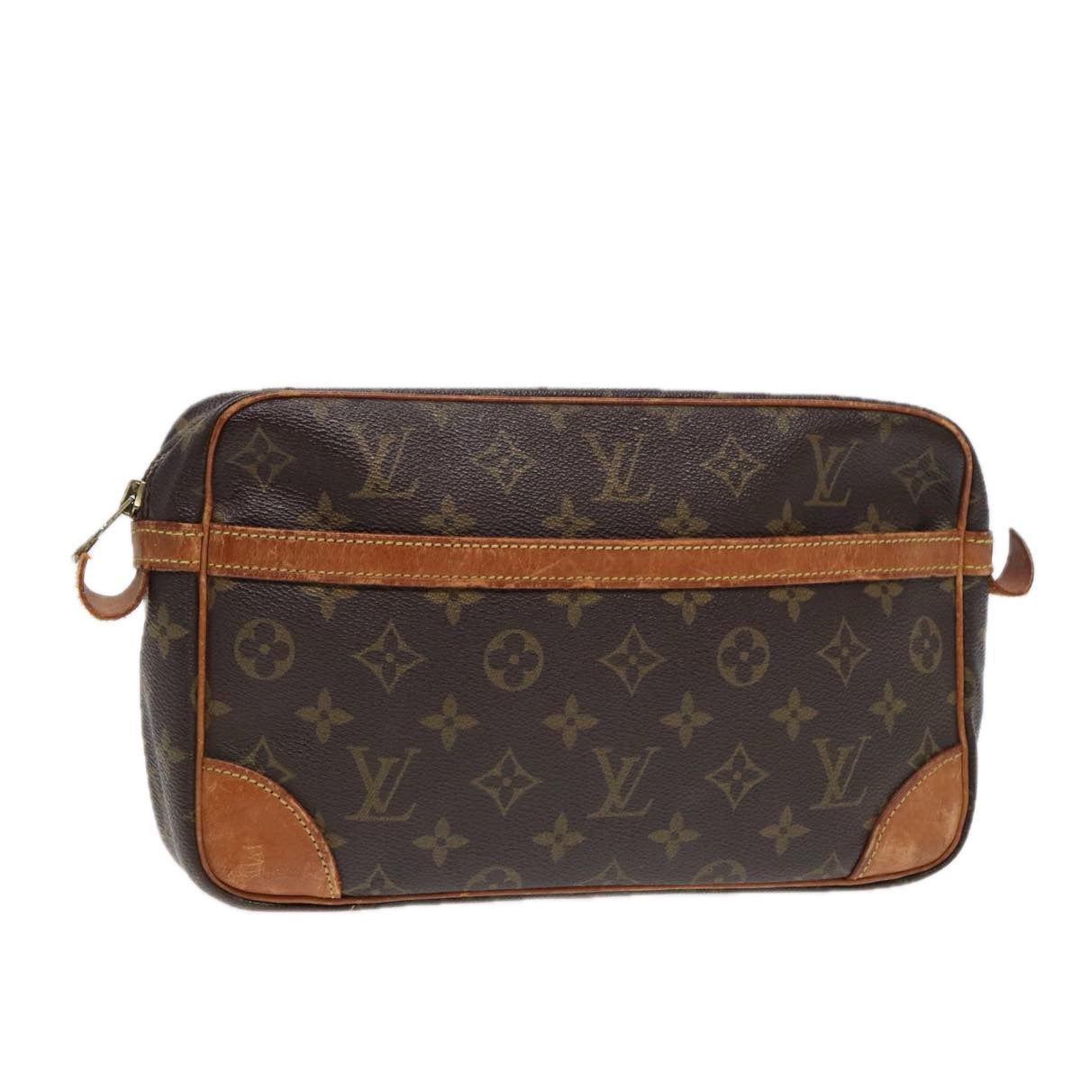 LOUIS VUITTON Monogram Compiegne 28 Clutch Bag M51845 LV 88002