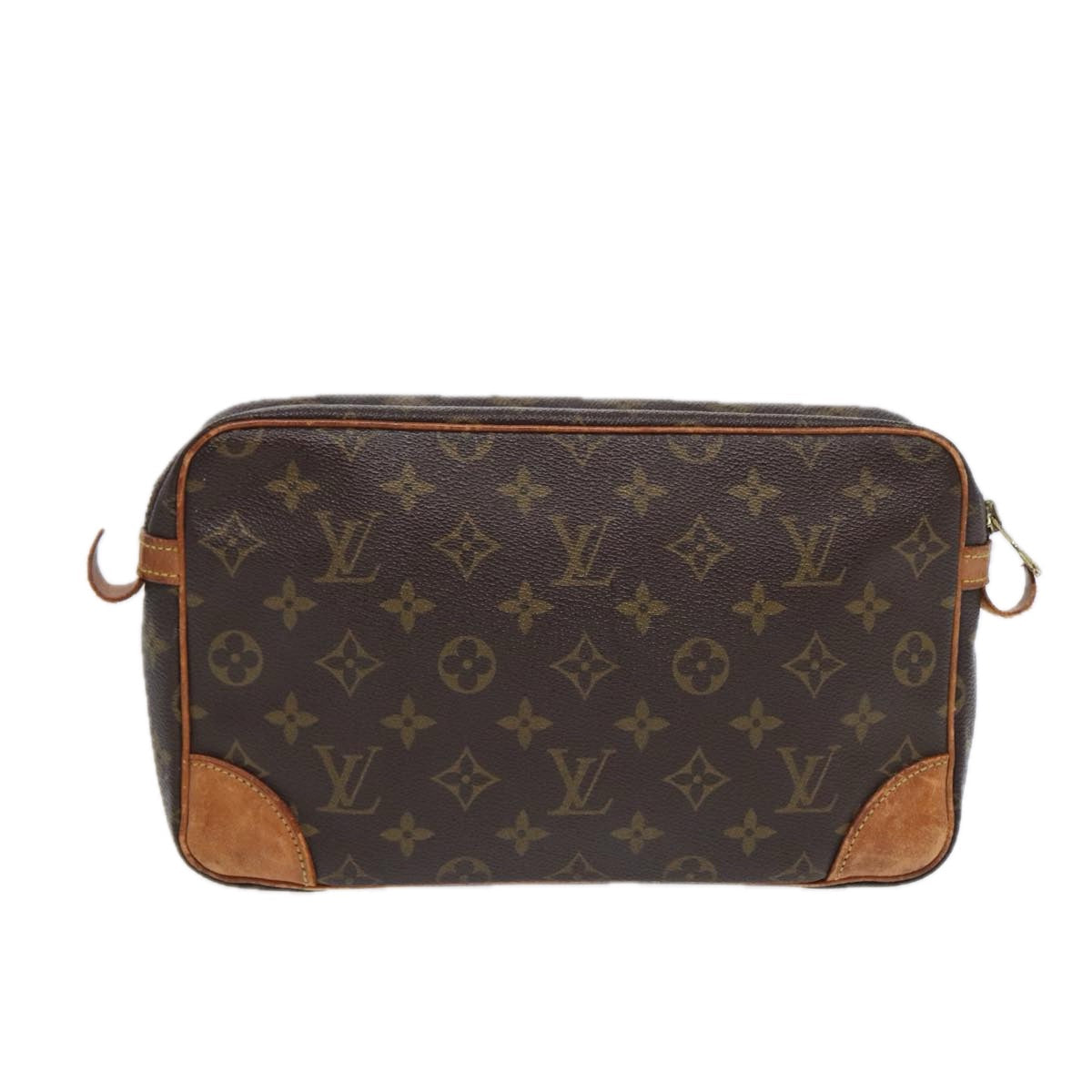 LOUIS VUITTON Monogram Compiegne 28 Clutch Bag M51845 LV 88002