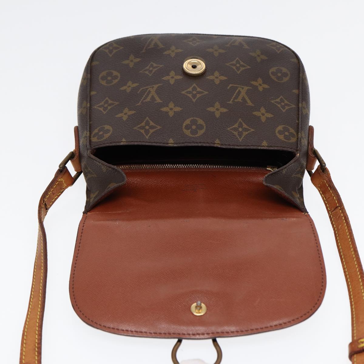 LOUIS VUITTON Monogram Saint Cloud MM Shoulder Bag M51243 LV 88025