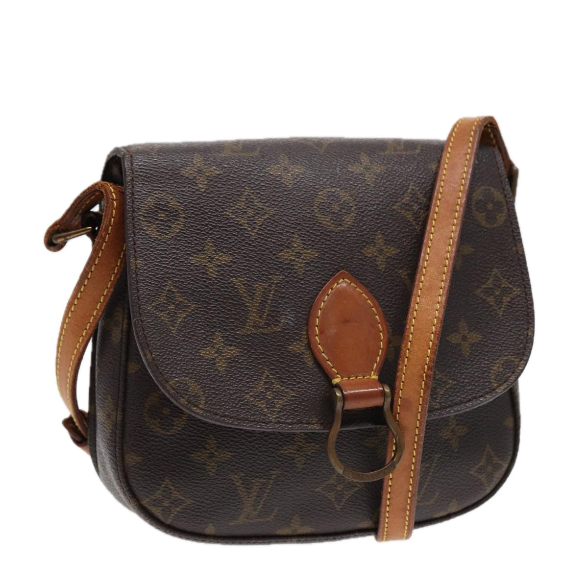 LOUIS VUITTON Monogram Saint Cloud MM Shoulder Bag M51243 LV 88025