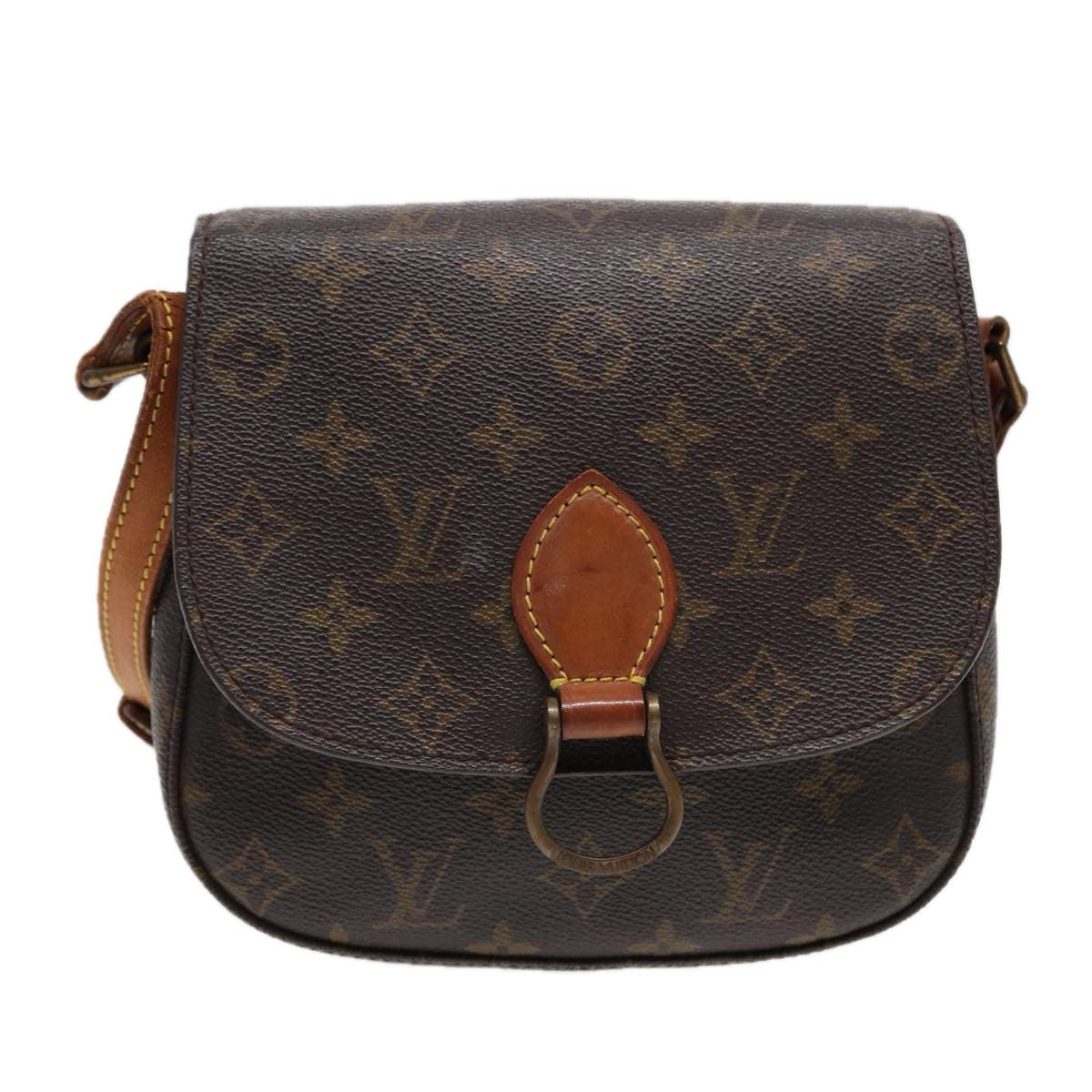 LOUIS VUITTON Monogram Saint Cloud MM Shoulder Bag M51243 LV 88025