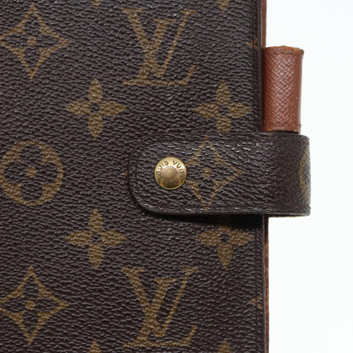 LOUIS VUITTON Monogram Agenda MM Day Planner Cover R20105 LV 88036