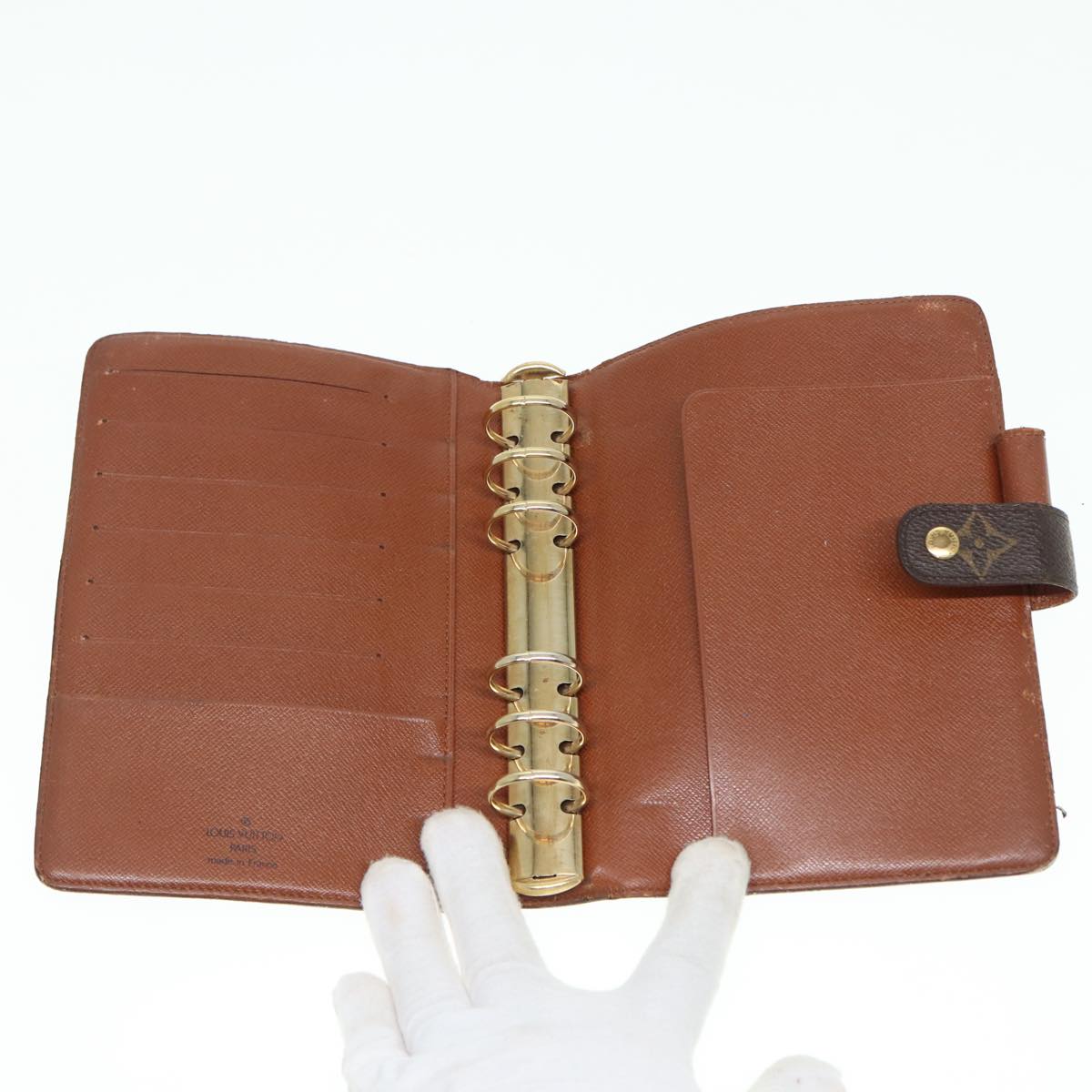 LOUIS VUITTON Monogram Agenda MM Day Planner Cover R20105 LV 88036