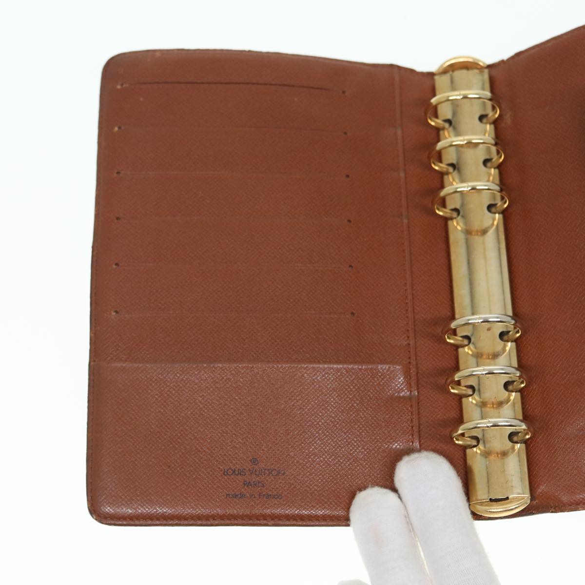 LOUIS VUITTON Monogram Agenda MM Day Planner Cover R20105 LV 88036