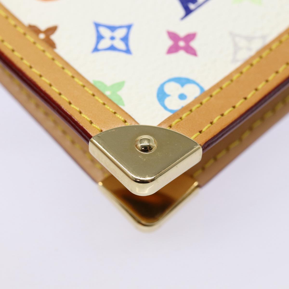 LOUIS VUITTON Multicolor Agenda PM Day Planner Cover White R21074 LV 88064