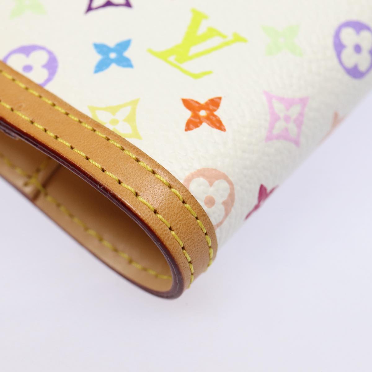LOUIS VUITTON Multicolor Agenda PM Day Planner Cover White R21074 LV 88064