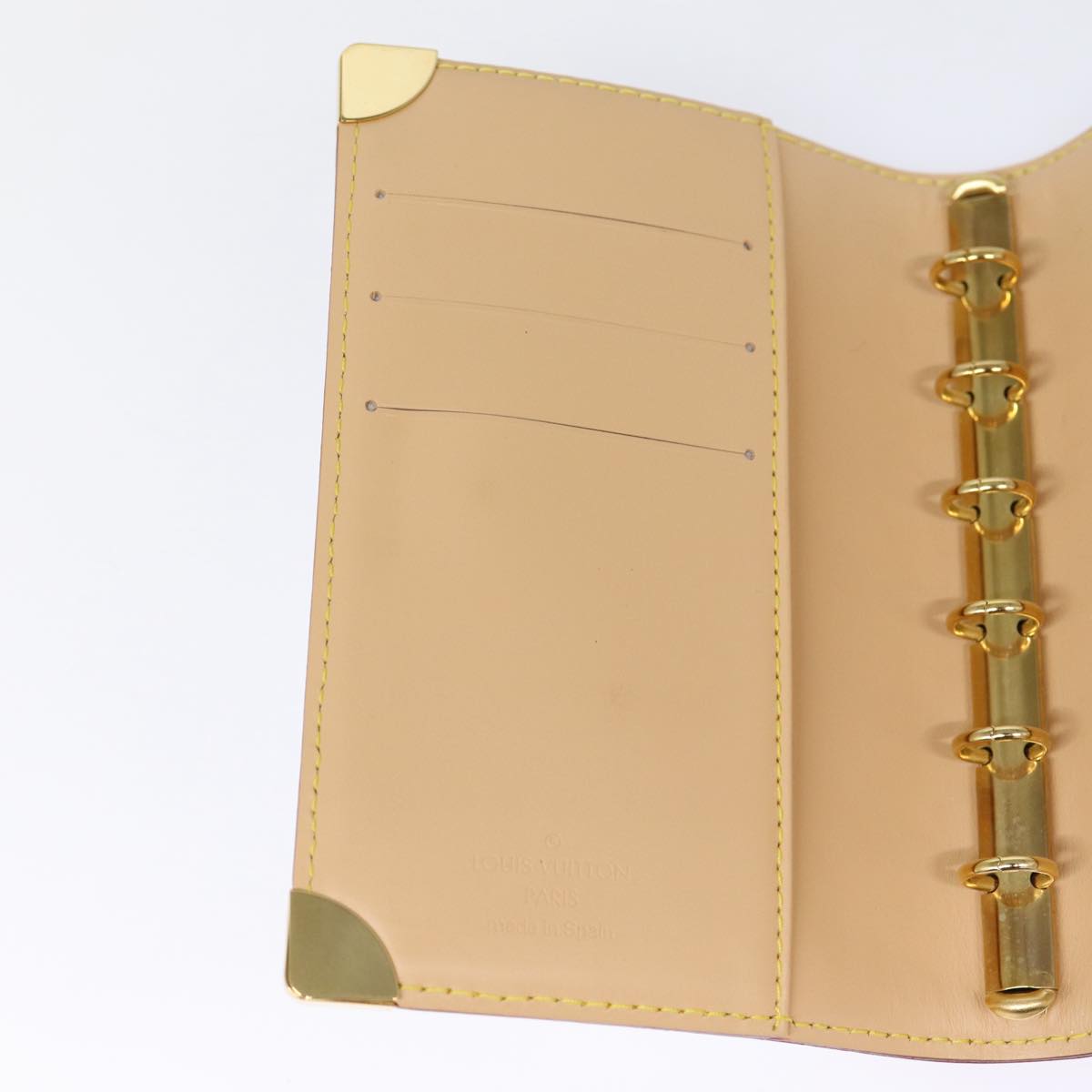 LOUIS VUITTON Multicolor Agenda PM Day Planner Cover White R21074 LV 88064