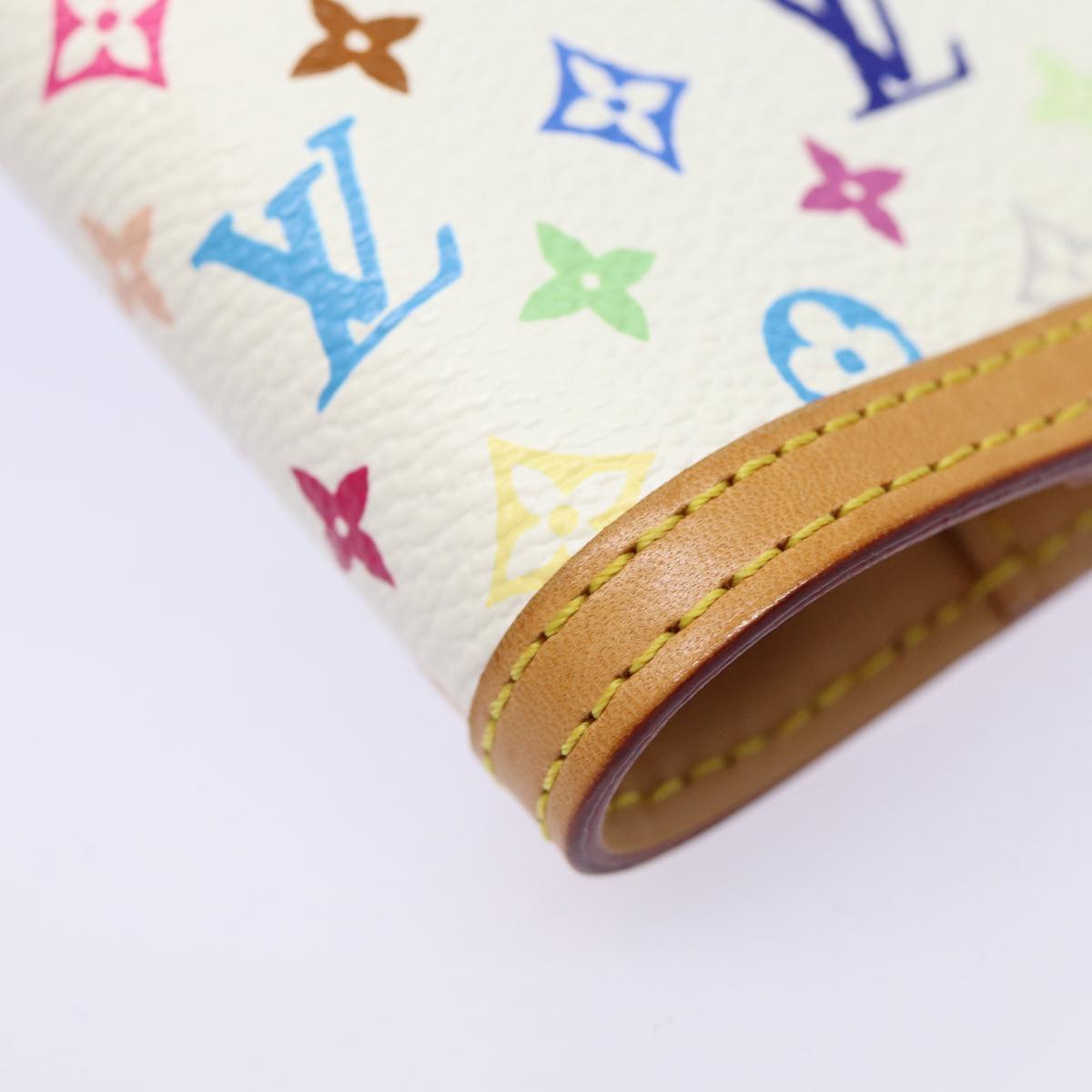 LOUIS VUITTON Multicolor Agenda PM Day Planner Cover White R21074 LV 88064