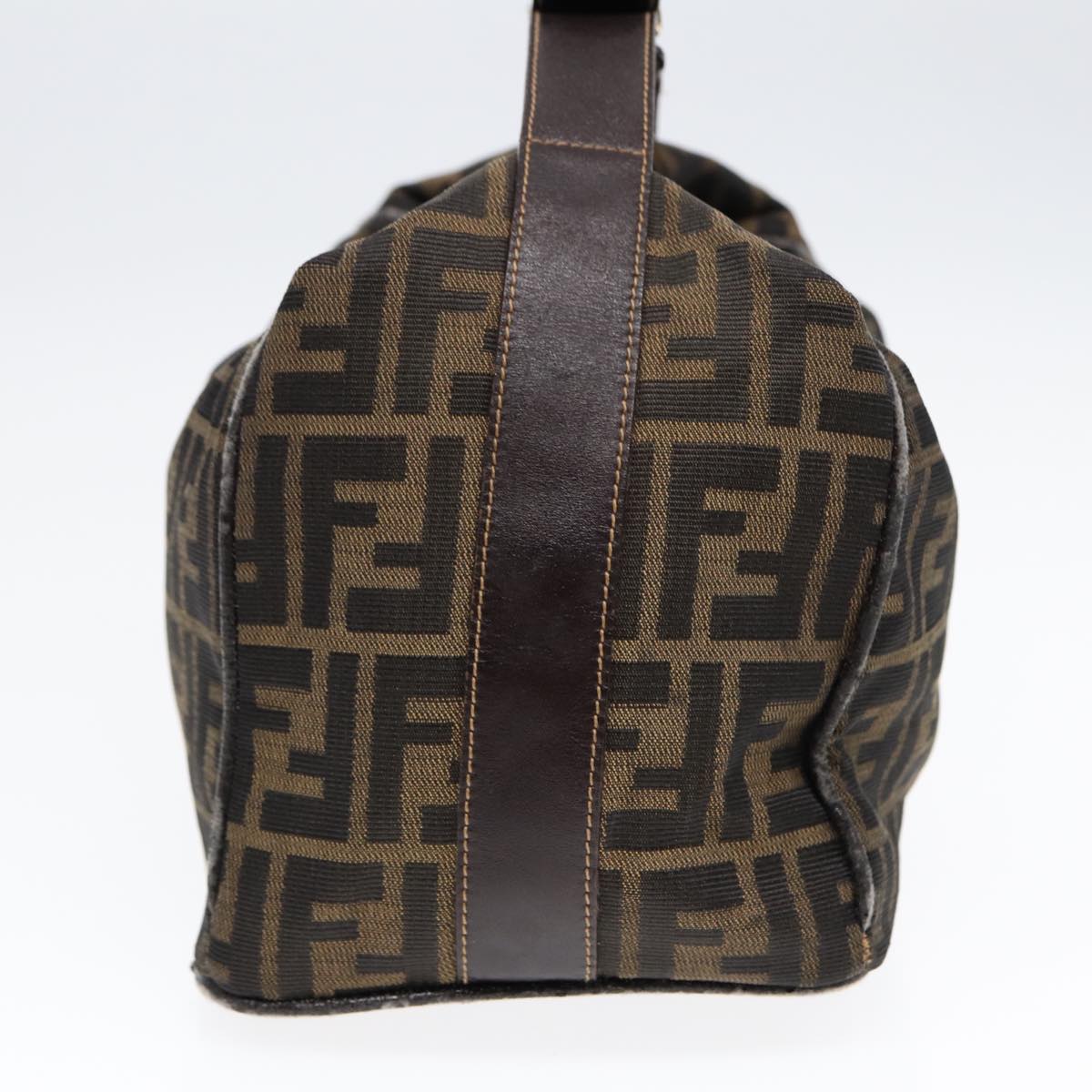 Luxury Fendi Zucca Canvas Hand Bag Brown Black gold88080