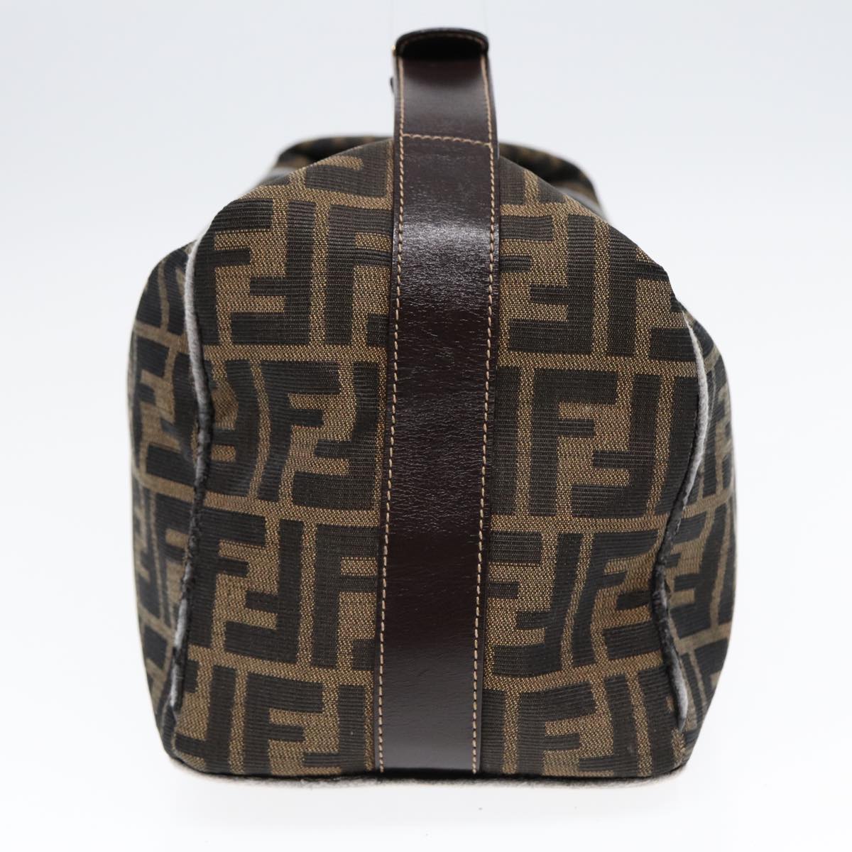 Luxury Fendi Zucca Canvas Hand Bag Brown Black gold88081