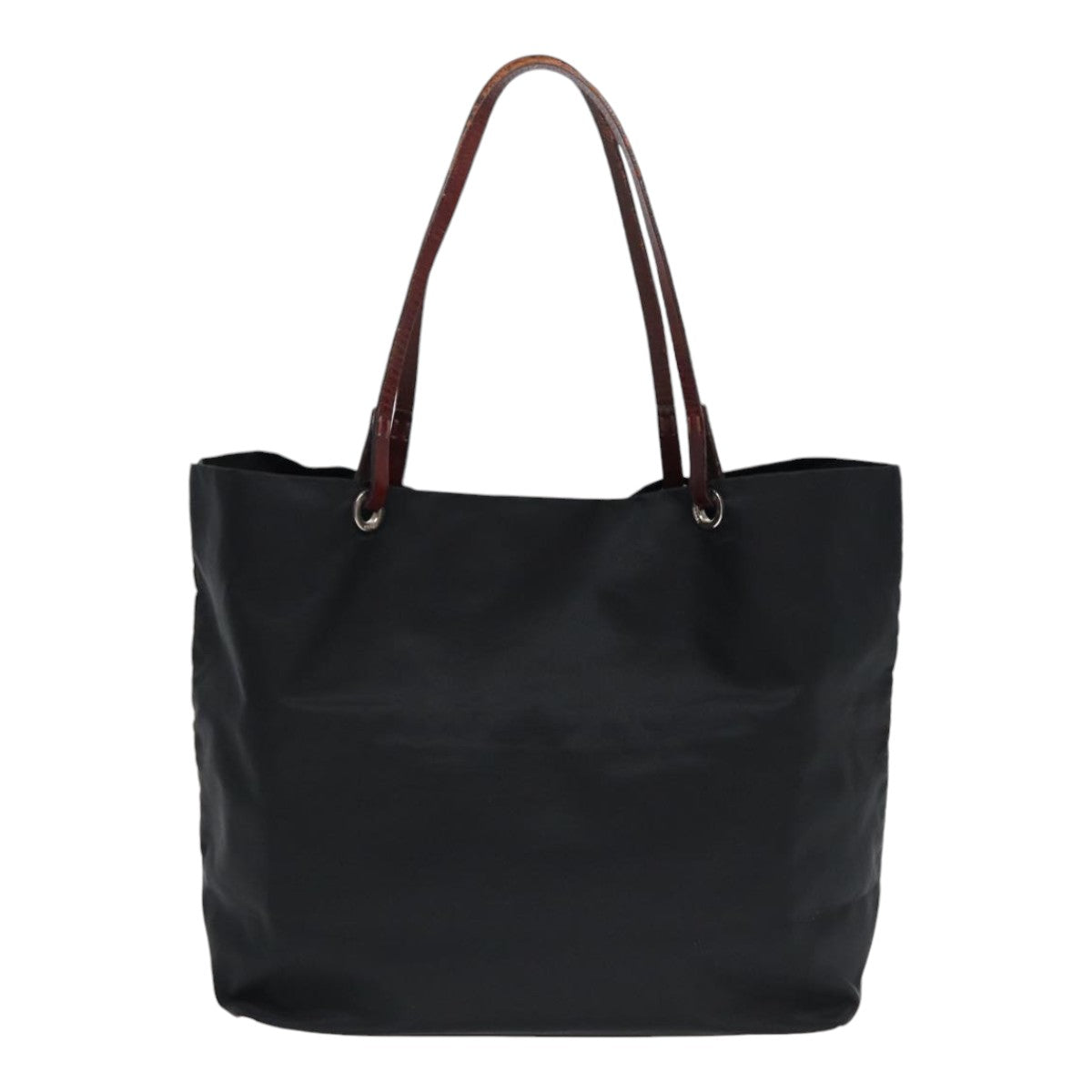 Luxury Fendi Tote Bag Nylon Black Silver88083