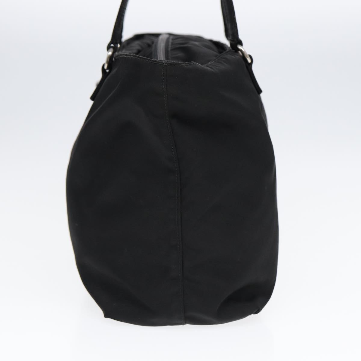 Luxury Prada Tote Bag Nylon Silver Black  88088