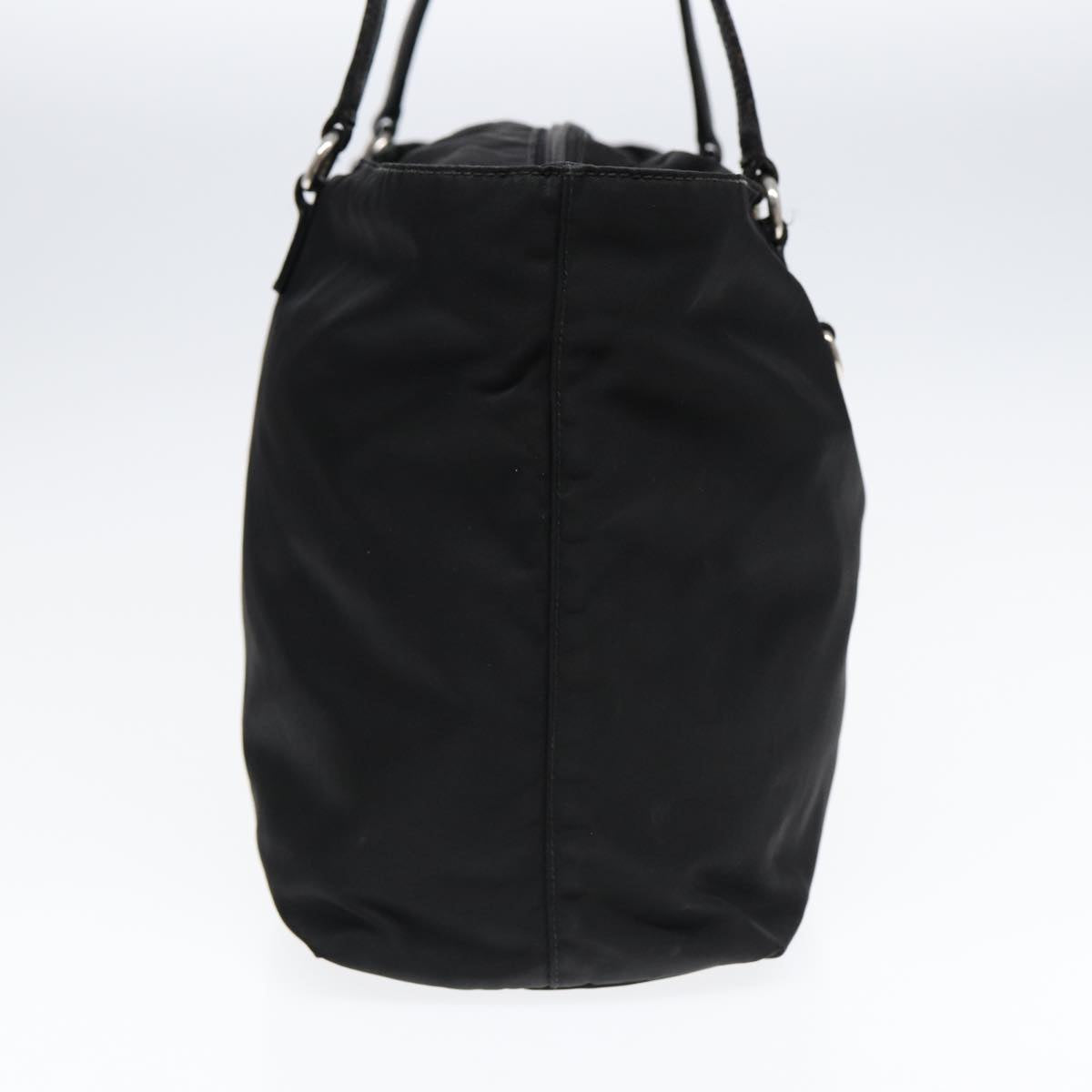 Luxury Prada Tote Bag Nylon Silver Black  88088
