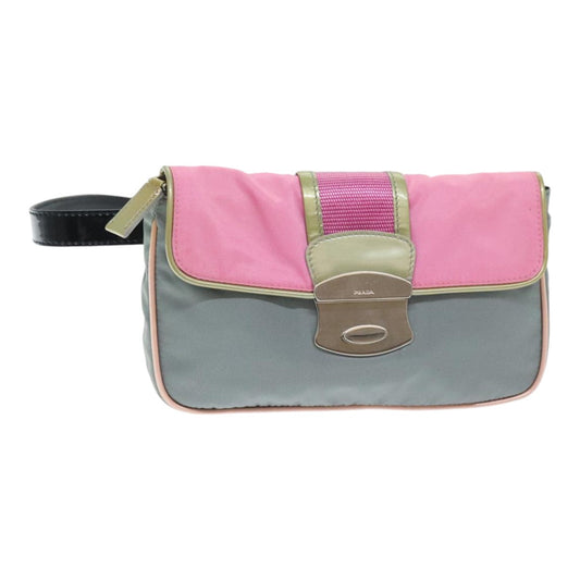 Luxury Prada Waist bag Nylon Pink Gold Green  88101