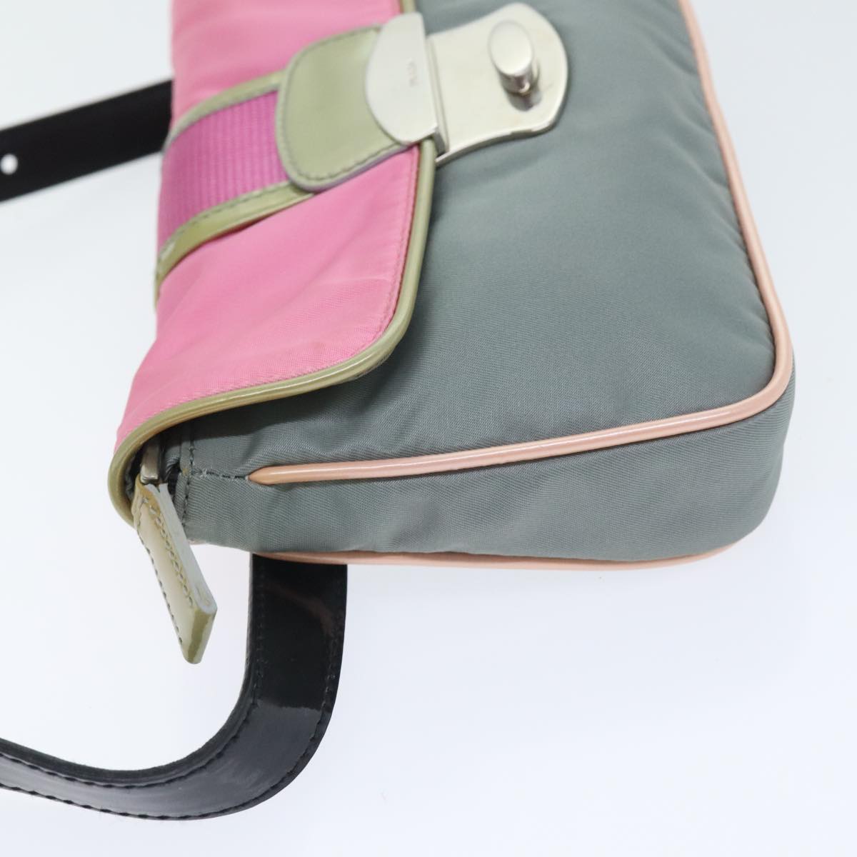 Luxury Prada Waist bag Nylon Pink Gold Green  88101