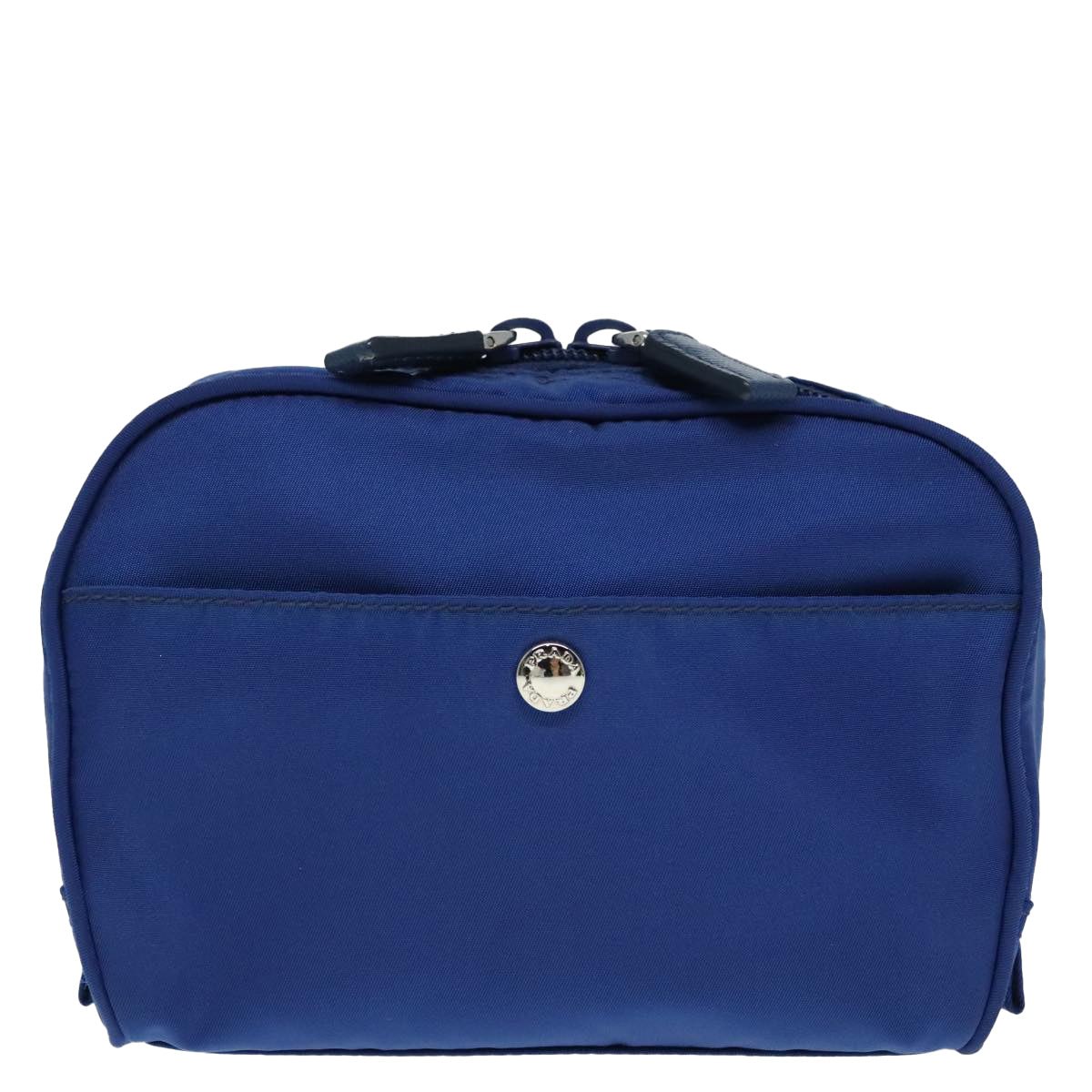 Luxury Prada Pouch Nylon Blue Silver  88220