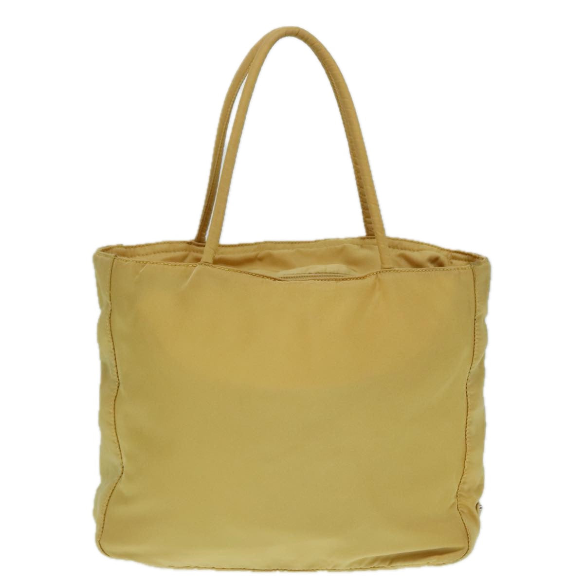 Luxury Prada Hand Bag Nylon Yellow Silver  88229
