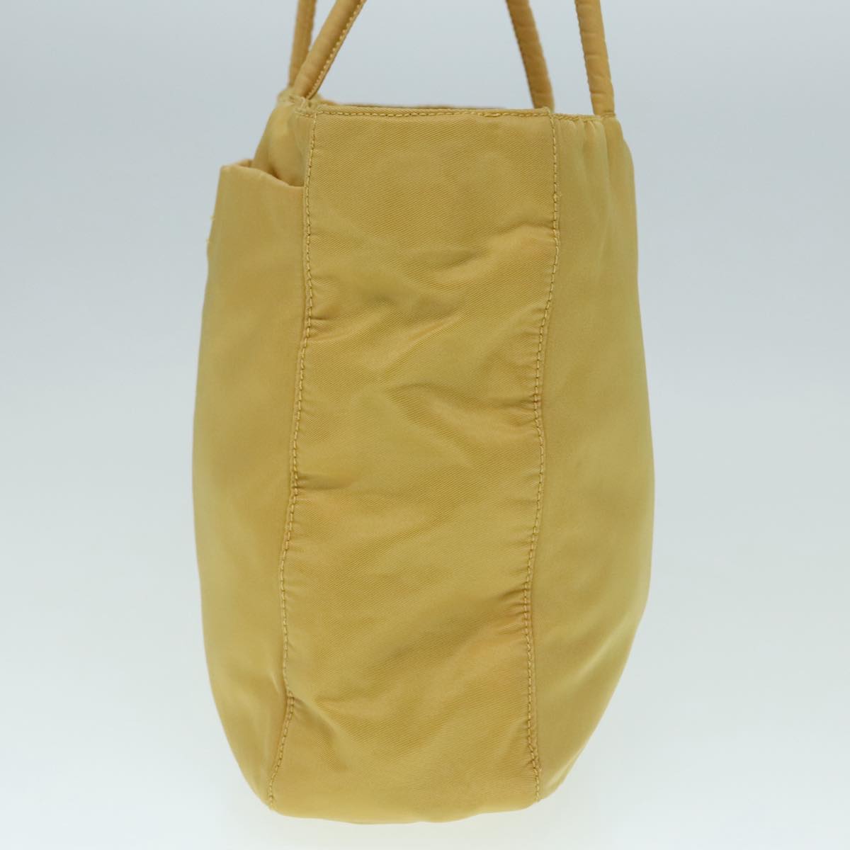 Luxury Prada Hand Bag Nylon Yellow Silver  88229