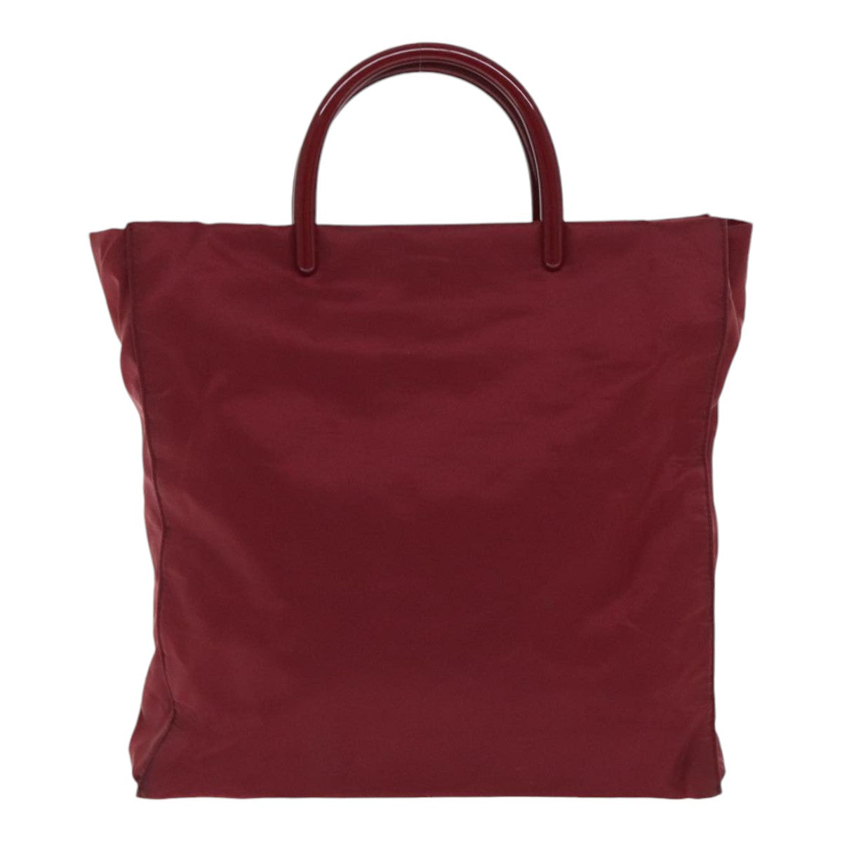 Luxury Prada Hand Bag Nylon Red Silver  88233