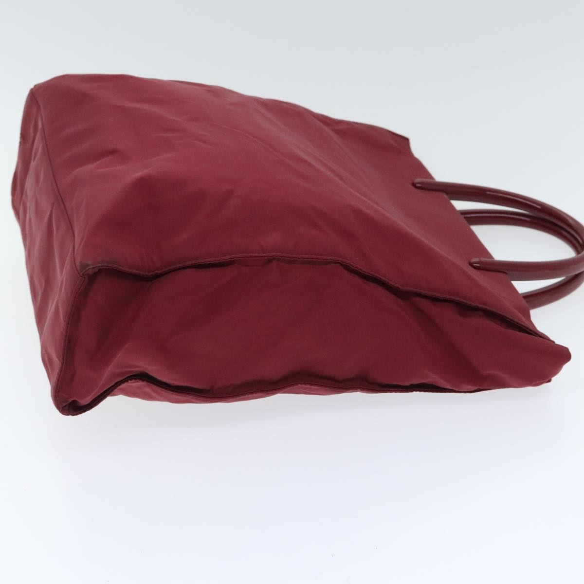 Luxury Prada Hand Bag Nylon Red Silver  88233