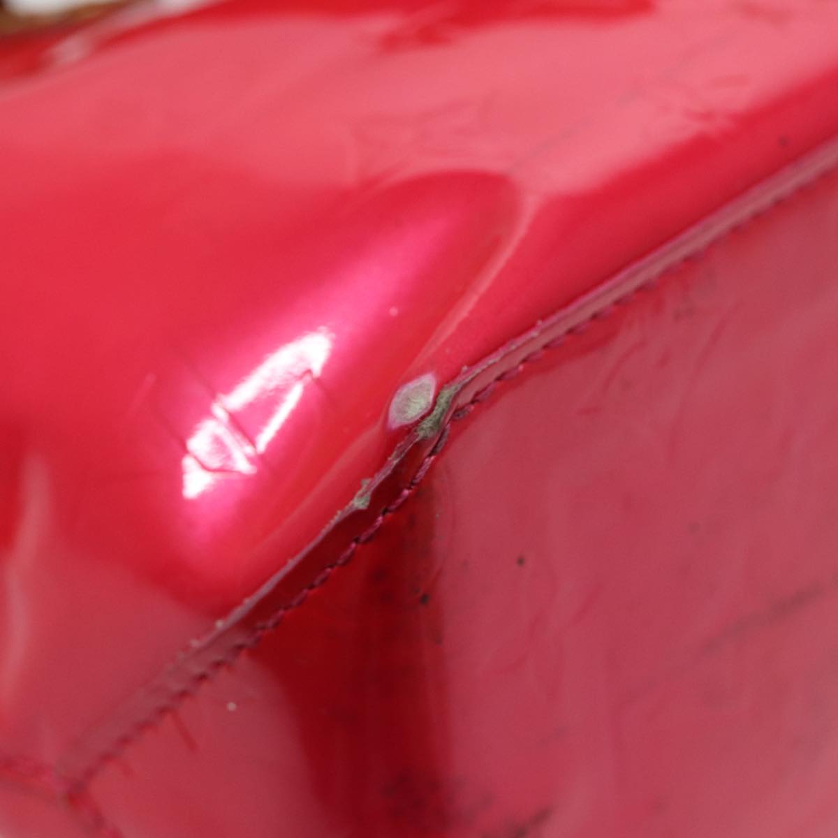 LOUIS VUITTON Monogram Vernis Reade PM Hand Bag Pink Fuchsia M91221 88300