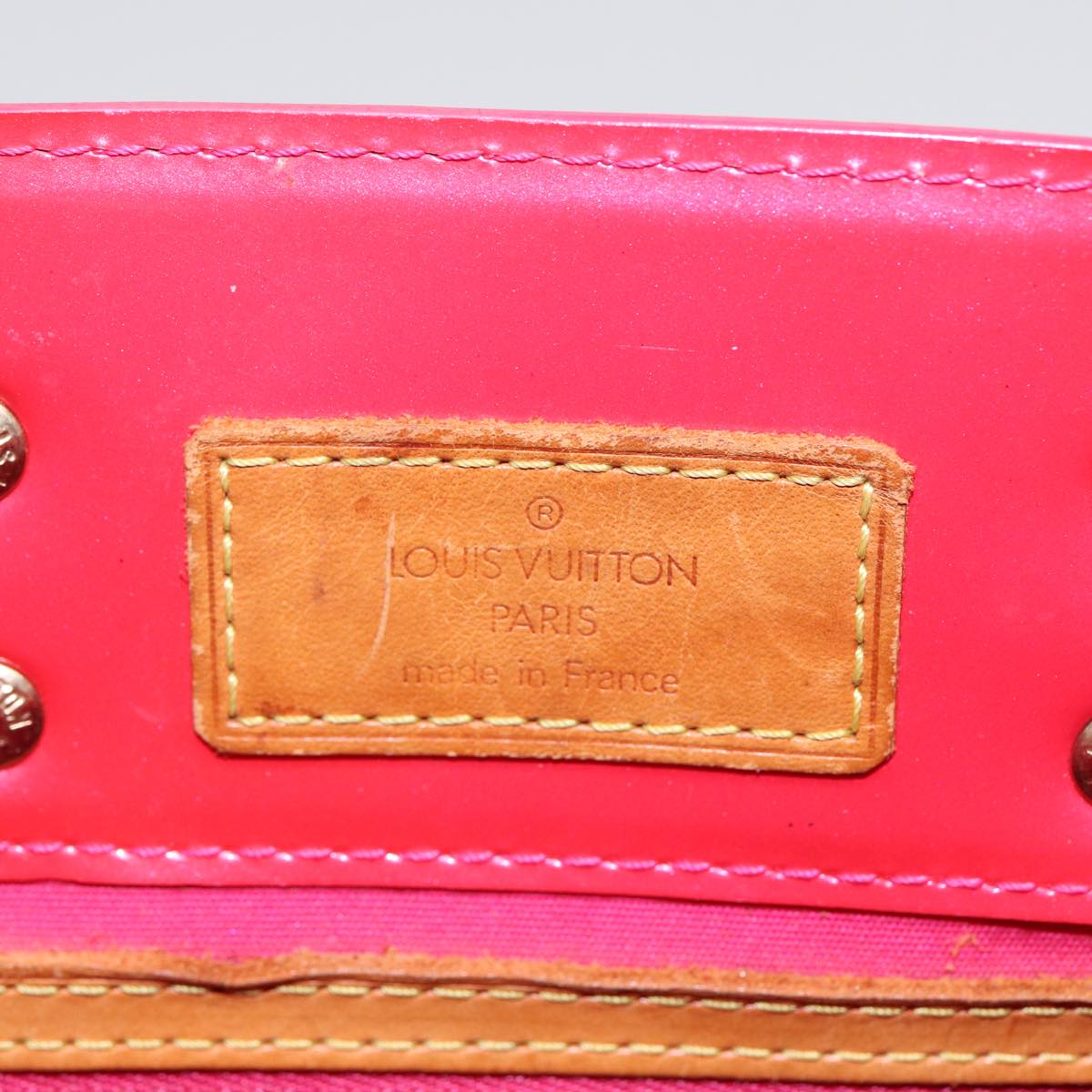 LOUIS VUITTON Monogram Vernis Reade PM Hand Bag Pink Fuchsia M91221 88300