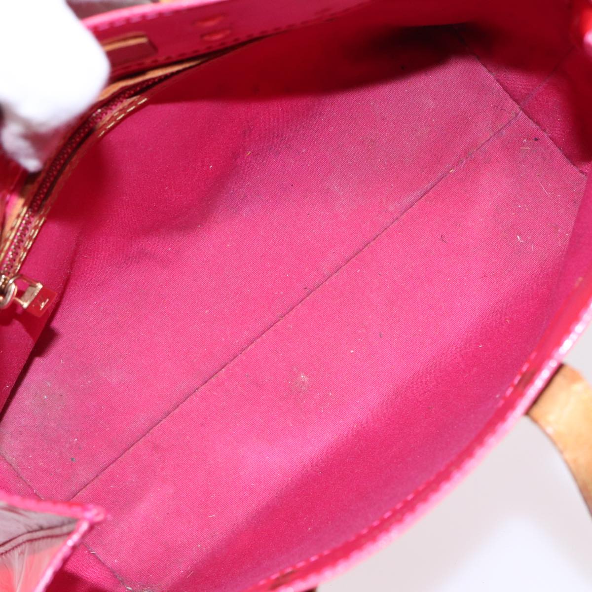 LOUIS VUITTON Monogram Vernis Reade PM Hand Bag Pink Fuchsia M91221 88300