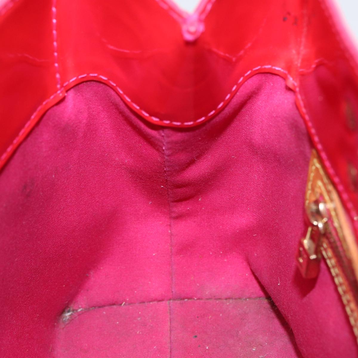 LOUIS VUITTON Monogram Vernis Reade PM Hand Bag Pink Fuchsia M91221 88300