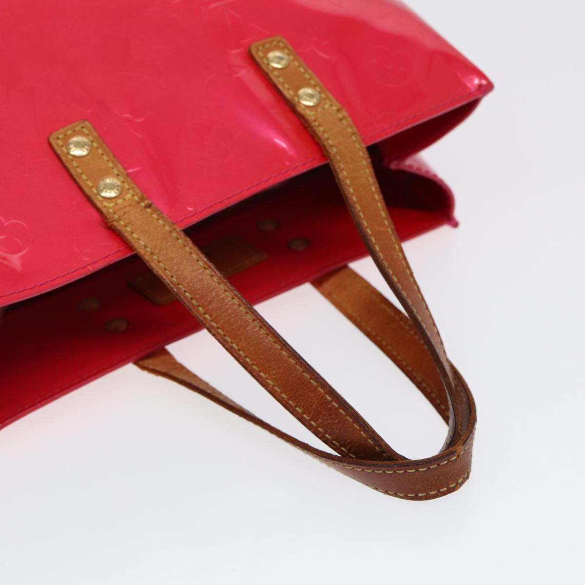 LOUIS VUITTON Monogram Vernis Reade PM Hand Bag Pink Fuchsia M91221 88300