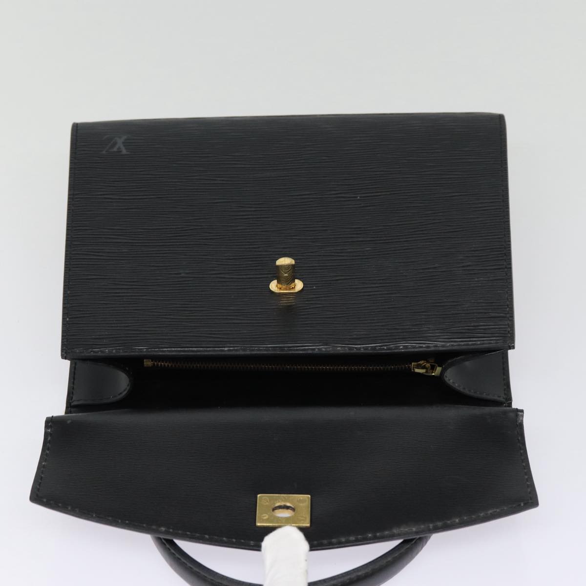 LOUIS VUITTON Epi Malesherbes Hand Bag Black M52372 LV 88304