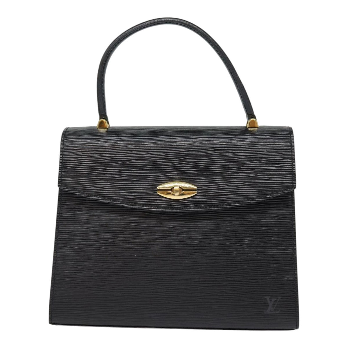 LOUIS VUITTON Epi Malesherbes Hand Bag Black M52372 LV 88304