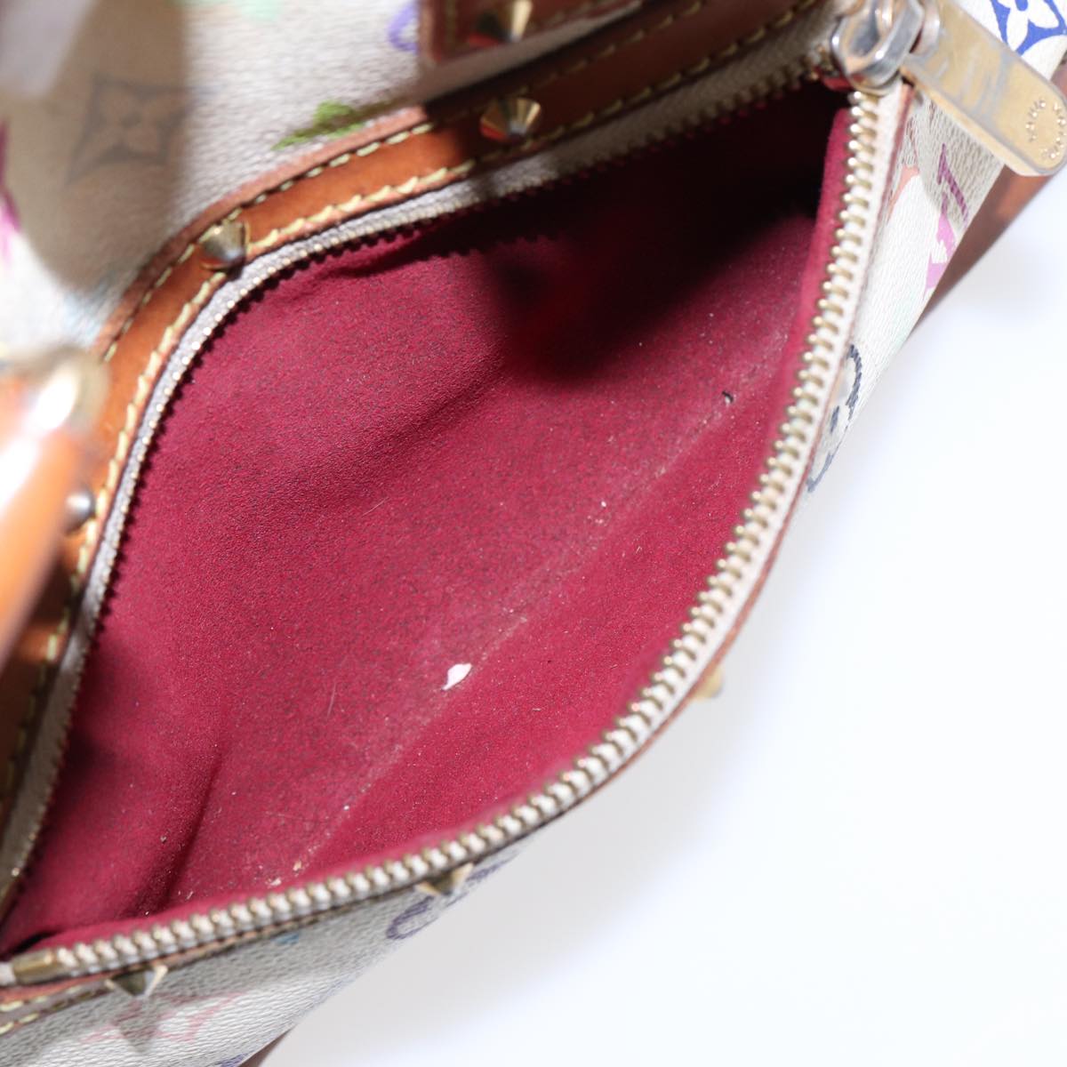 LOUIS VUITTON Monogram Multicolor Alma Hand Bag White M92647 LV 88318