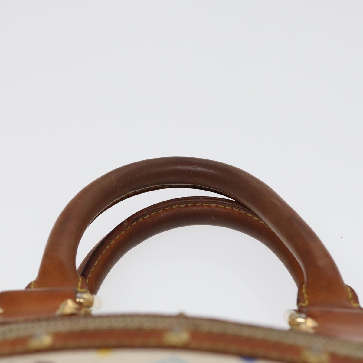 LOUIS VUITTON Monogram Multicolor Alma Hand Bag White M92647 LV 88318