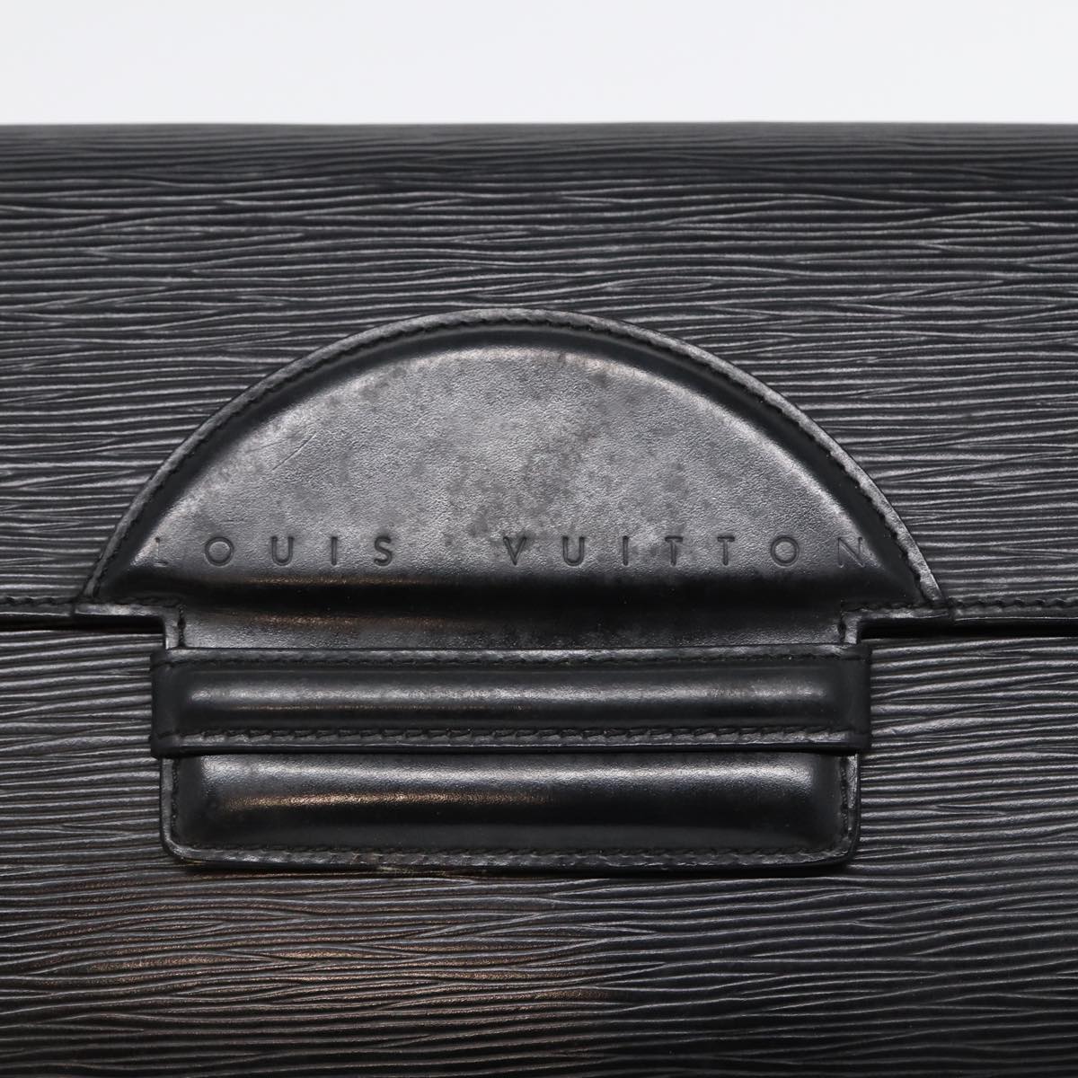 LOUIS VUITTON Epi Chaillot Clutch Bag Black M52542 LV 88321