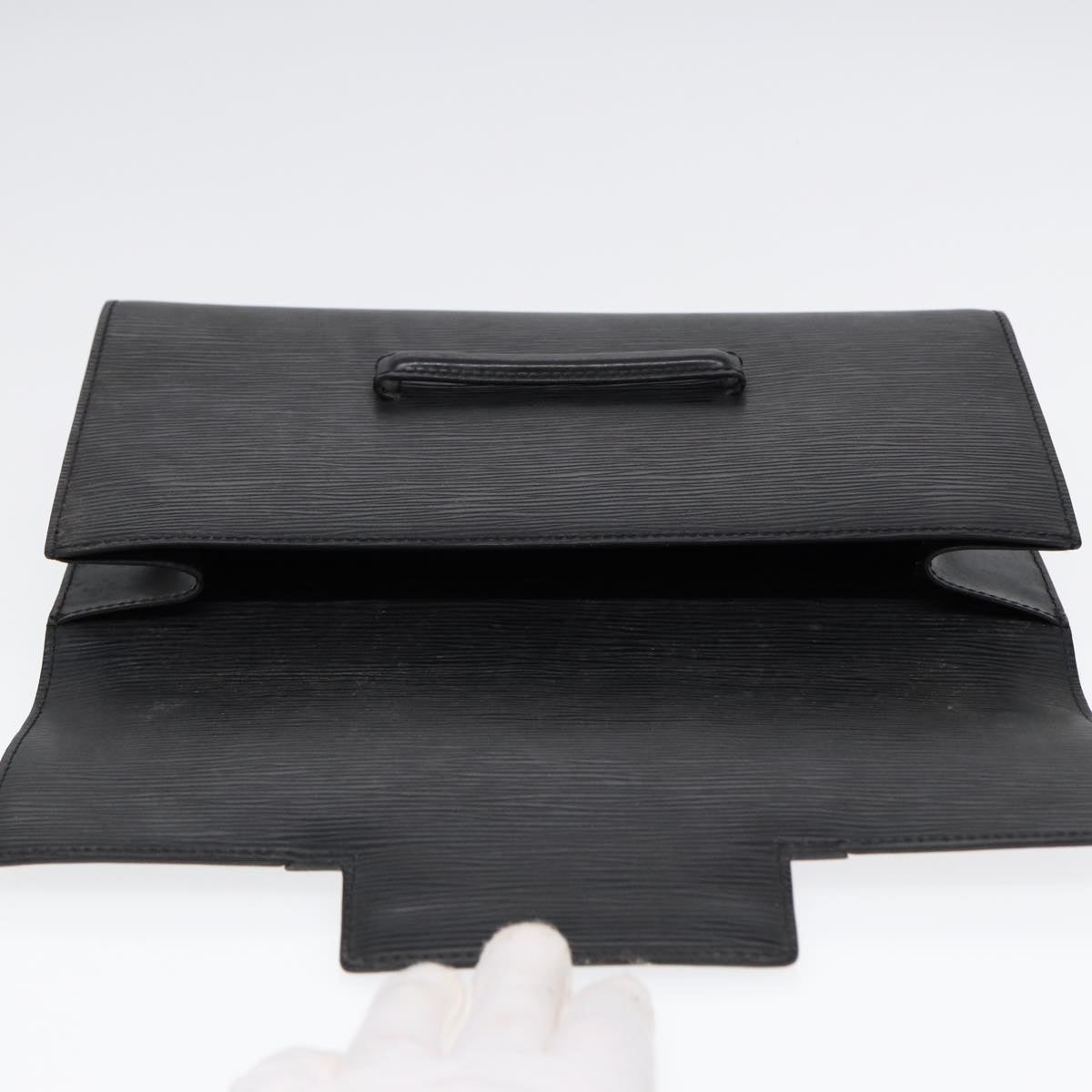 LOUIS VUITTON Epi Chaillot Clutch Bag Black M52542 LV 88321