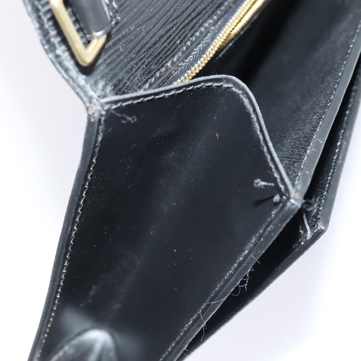 LOUIS VUITTON Epi Serie Dragonne Hand Bag Black Noir M52612 LV 88322