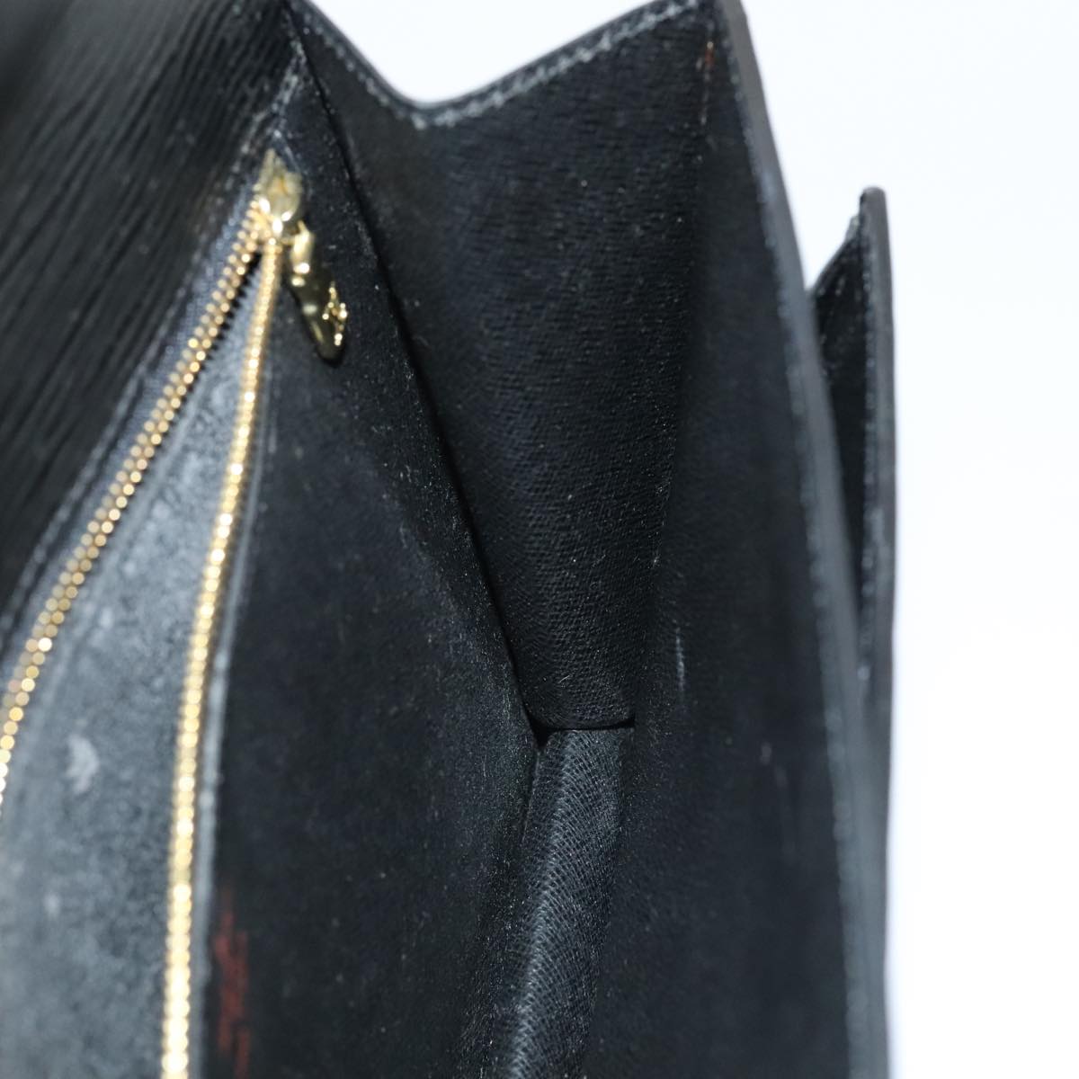 LOUIS VUITTON Epi Serie Dragonne Hand Bag Black Noir M52612 LV 88322