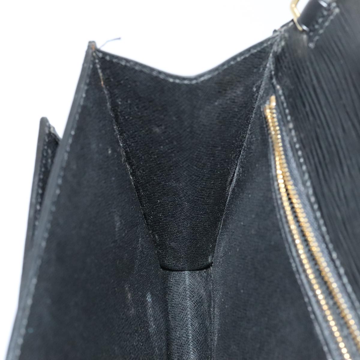 LOUIS VUITTON Epi Serie Dragonne Hand Bag Black Noir M52612 LV 88322