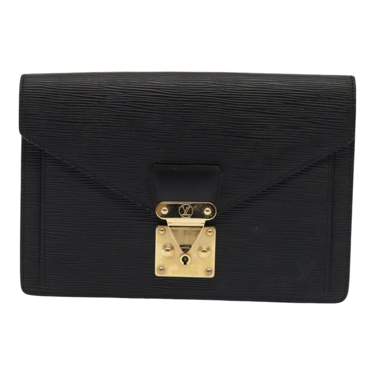LOUIS VUITTON Epi Serie Dragonne Hand Bag Black Noir M52612 LV 88322