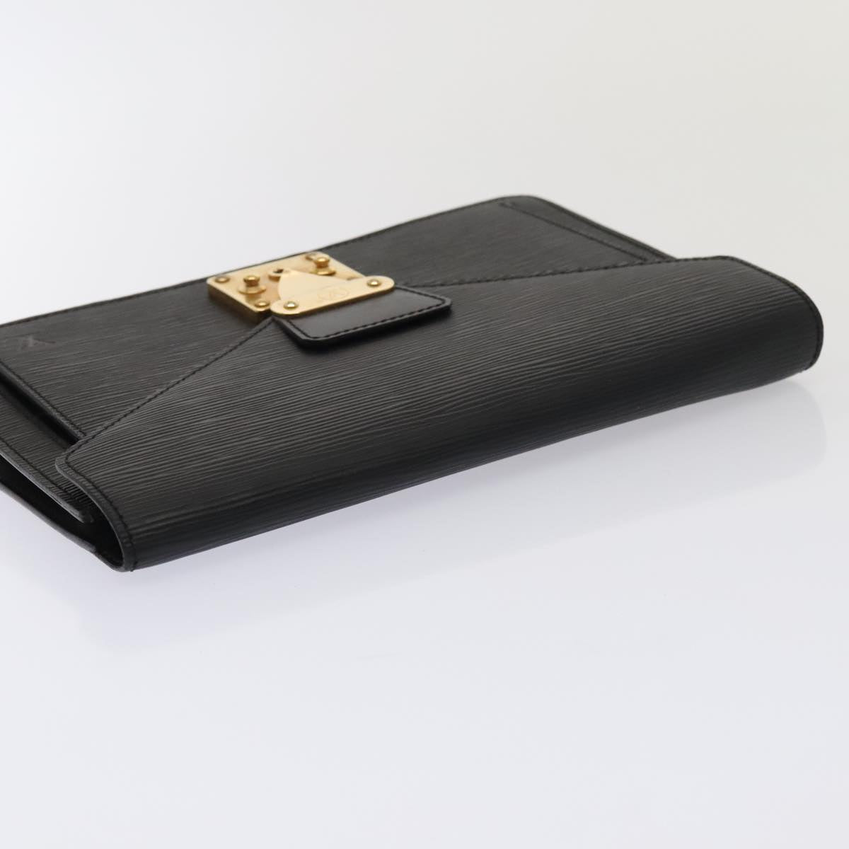 LOUIS VUITTON Epi Serie Dragonne Hand Bag Black Noir M52612 LV 88322