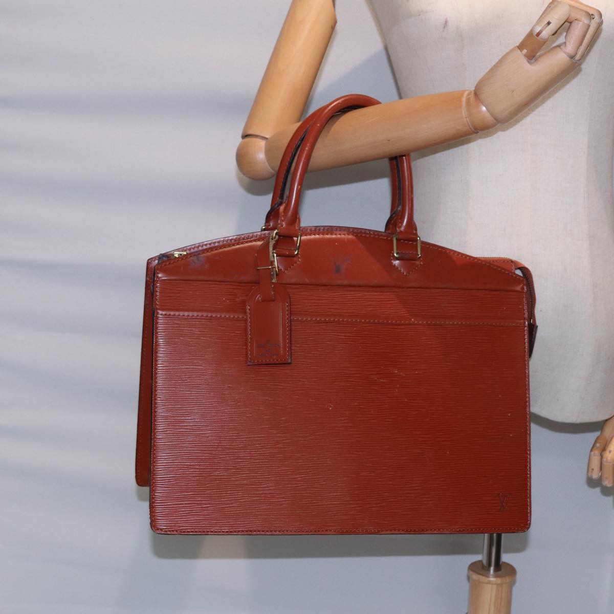 LOUIS VUITTON Epi Riviera Hand Bag Brown M48183 LV 88323