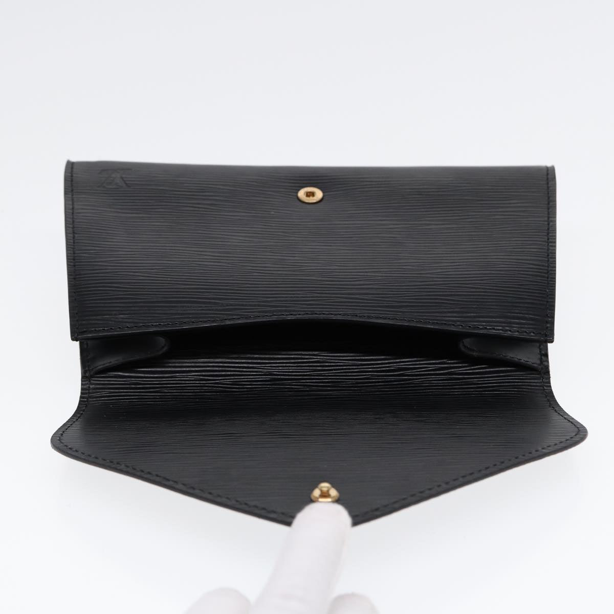 LOUIS VUITTON Epi Art Deco Clutch Bag Black M52632 LV 88337